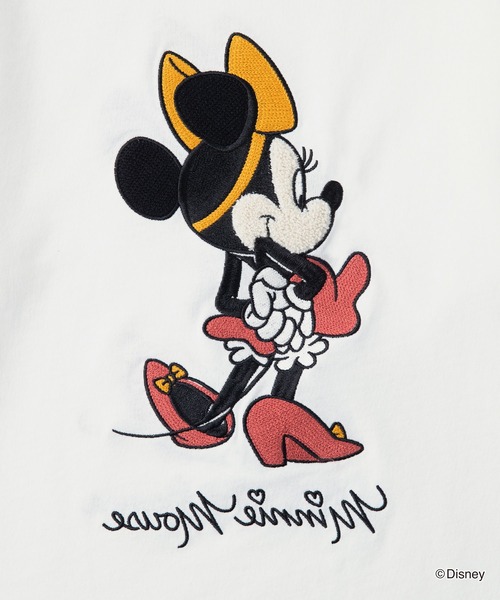 セール】【Disney】別注 ミニーマウス オールドグラフィック オーバー