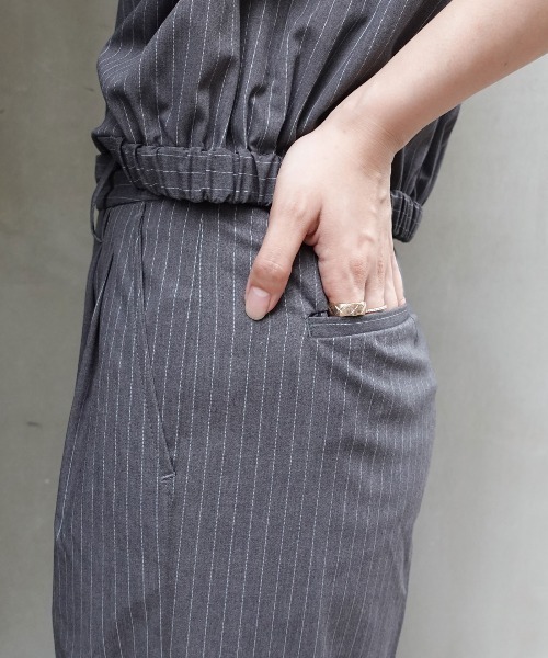 CORNERS(コーナーズ)の「ワイドストレートスラックスパンツ(スラックス・レディース・ホワイト×グレー/ブラック×ホワイト・マルチサイズ)」の9枚目の写真