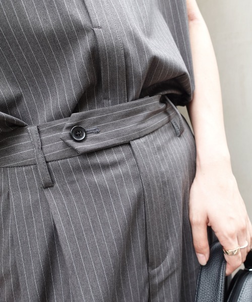 CORNERS(コーナーズ)の「ワイドストレートスラックスパンツ(スラックス・レディース・ホワイト×グレー/ブラック×ホワイト・マルチサイズ)」の11枚目の写真