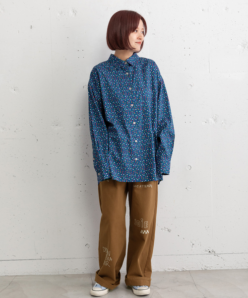 フラワープリントウエスタンシャツ（シャツ/ブラウス）｜POU DOU DOU