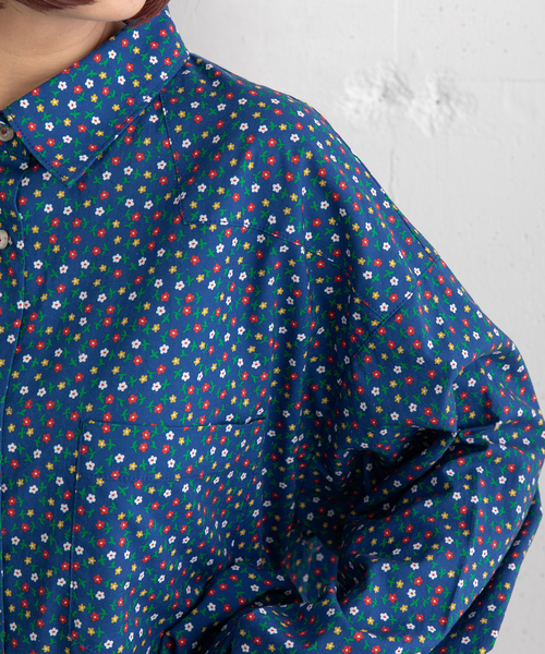 フラワープリントウエスタンシャツ（シャツ/ブラウス）｜POU DOU DOU