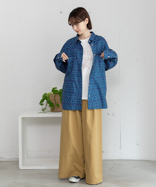 POU DOU DOU（プードゥドゥ）の「フラワープリントウエスタンシャツ（シャツ/ブラウス・レディース・ネイビー・M）」の12枚目の写真