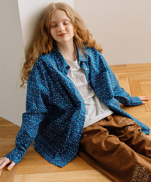 プードゥドゥ（POU DOU DOU）/フラワープリントウエスタンシャツ フラワープリントウエスタンシャツ（シャツ/ブラウス）｜POU DOU DOU