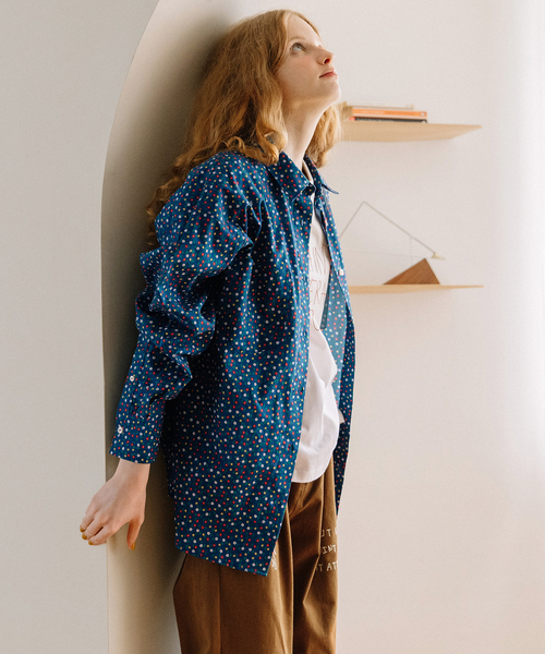 フラワープリントウエスタンシャツ（シャツ/ブラウス）｜POU DOU DOU