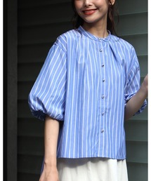 Ehre style（エーレスタイル）の「着回し力あり！オフィスも休日もバルーン袖シャツ（シャツ/ブラウス）」