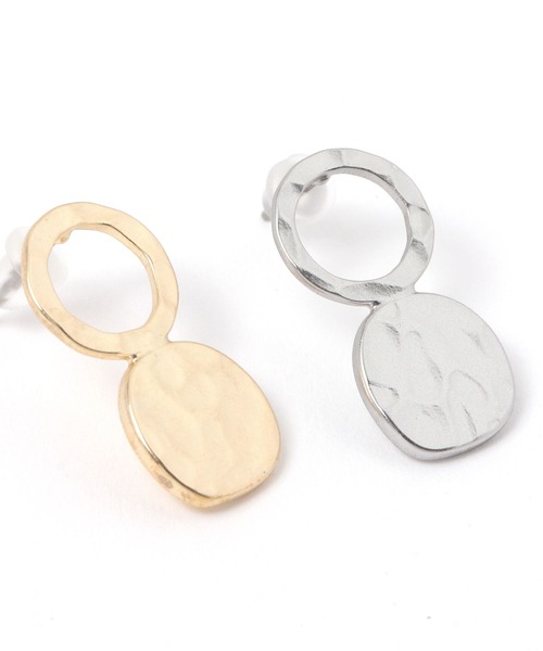 studio CLIP(スタディオクリップ)の「たたきラウンドピアス(ピアス(両耳用)・レディース・その他1/その他2・FREE)」の4枚目の写真