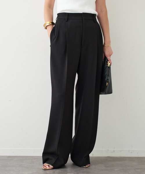 トリアセジョーゼット タックパンツ（その他パンツ）｜Deuxieme Classe