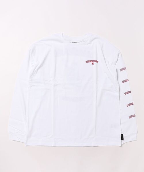 DC SHOES（ディーシーシューズ）の「25 KD SKATE SKULL LS /DCキッズバックプリント長袖ロンT（Tシャツ/カットソー・キッズ・ホワイト/ブラック・150/160/120/130/140）」の2枚目の写真