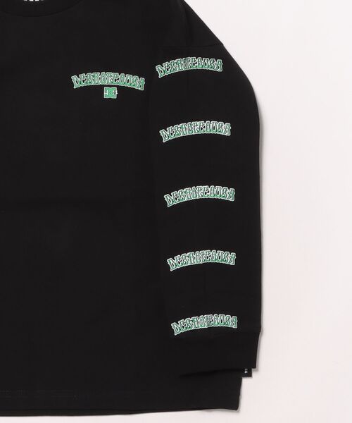 DC SHOES（ディーシーシューズ）の「25 KD SKATE SKULL LS /DCキッズバックプリント長袖ロンT（Tシャツ/カットソー・キッズ・ホワイト/ブラック・150/160/120/130/140）」の4枚目の写真