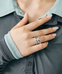 GOLDY | 【GOLDY】ヴィンテージ風 レタリング ワイド リング 5251003(リング)