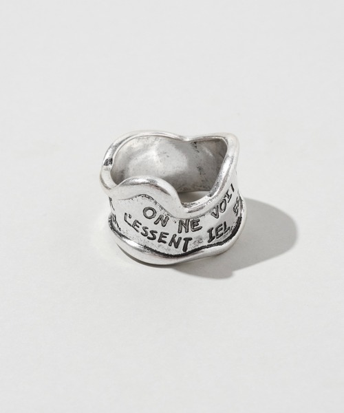 GOLDY（ゴールディ）の「【GOLDY】ヴィンテージ風 レタリング ワイド リング 5251003（リング・レディース・シルバー/ゴールド・FREE）」の7枚目の写真