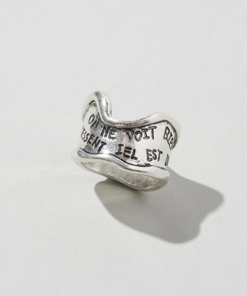 GOLDY（ゴールディ）の「【GOLDY】ヴィンテージ風 レタリング ワイド リング 5251003（リング・レディース・シルバー/ゴールド・FREE）」の8枚目の写真