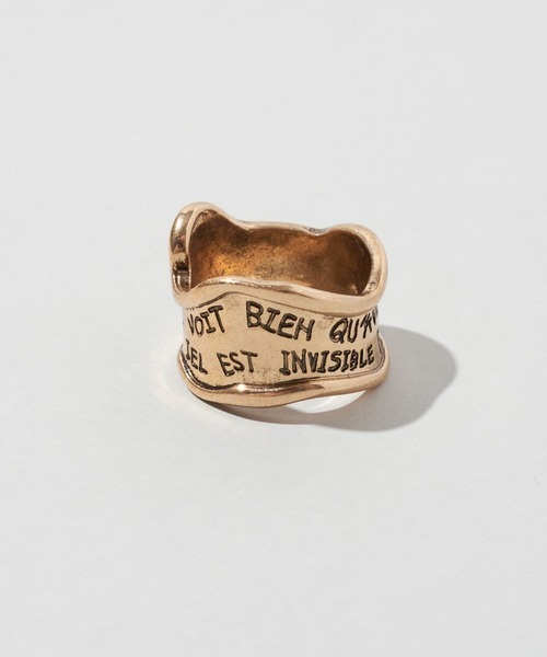 GOLDY（ゴールディ）の「【GOLDY】ヴィンテージ風 レタリング ワイド リング 5251003（リング・レディース・シルバー/ゴールド・FREE）」の10枚目の写真