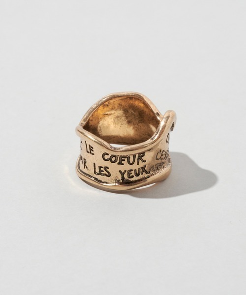 GOLDY（ゴールディ）の「【GOLDY】ヴィンテージ風 レタリング ワイド リング 5251003（リング・レディース・シルバー/ゴールド・FREE）」の11枚目の写真