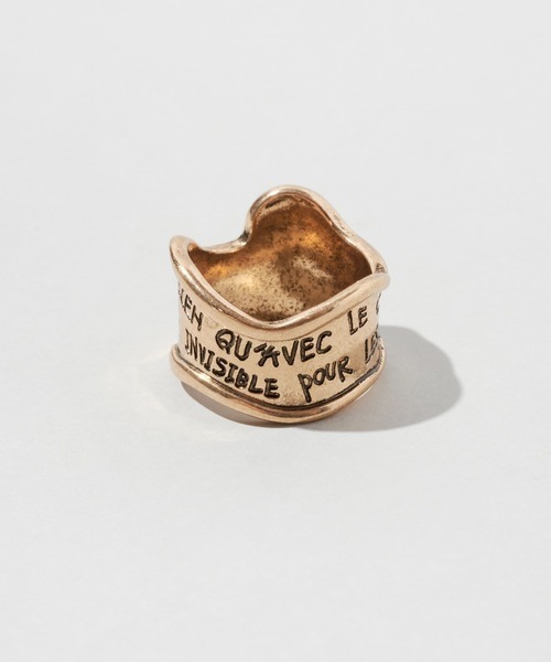 GOLDY（ゴールディ）の「【GOLDY】ヴィンテージ風 レタリング ワイド リング 5251003（リング・レディース・シルバー/ゴールド・FREE）」の12枚目の写真