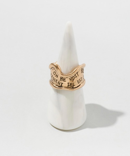 GOLDY（ゴールディ）の「【GOLDY】ヴィンテージ風 レタリング ワイド リング 5251003（リング・レディース・シルバー/ゴールド・FREE）」の13枚目の写真