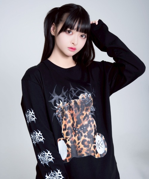 TRAVAS TOKYO/トラバス トーキョー』くまプリントL/S Tee/ロング