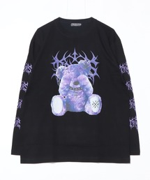 『TRAVAS TOKYO/トラバス トーキョー』くまプリントL/S Tee/ロングスリーブカットソー