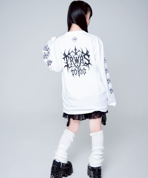 TRAVAS TOKYO（トラバス トウキョウ）の「『TRAVAS TOKYO/トラバス トーキョー』くまプリントL/S Tee/ロングスリーブカットソー（Tシャツ/カットソー・レディース・ブラック×ホワイト/レオパード/ブラック×パープル/ホワイト×ブラック・FREE）」の18枚目の写真