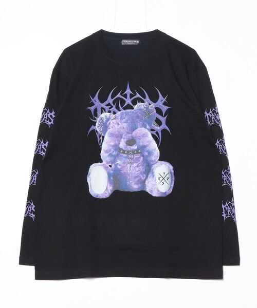 TRAVAS TOKYO/トラバス トーキョー』くまプリントL/S Tee/ロング