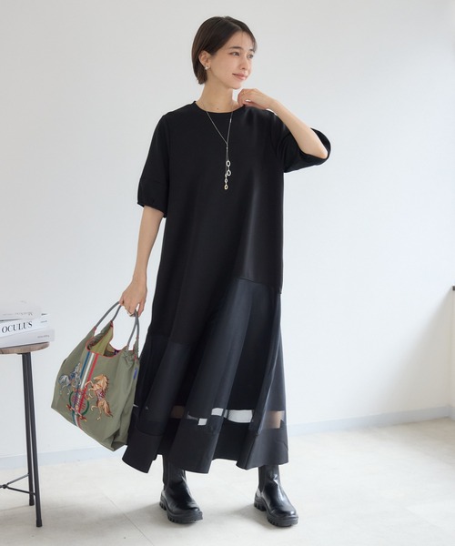 KATHARINE ROSS(キャサリンロス)の「【PILLINI/ピリーニ】パウンドメッシュワンピース(ワンピース・レディース・グレー/ブラック・FREE)」の18枚目の写真