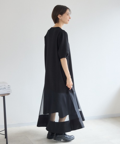 KATHARINE ROSS(キャサリンロス)の「【PILLINI/ピリーニ】パウンドメッシュワンピース(ワンピース・レディース・グレー/ブラック・FREE)」の17枚目の写真