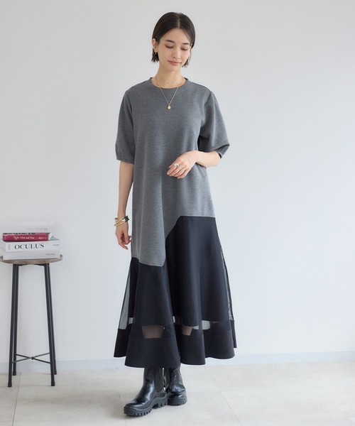 KATHARINE ROSS(キャサリンロス)の「【PILLINI/ピリーニ】パウンドメッシュワンピース(ワンピース・レディース・グレー/ブラック・FREE)」の11枚目の写真