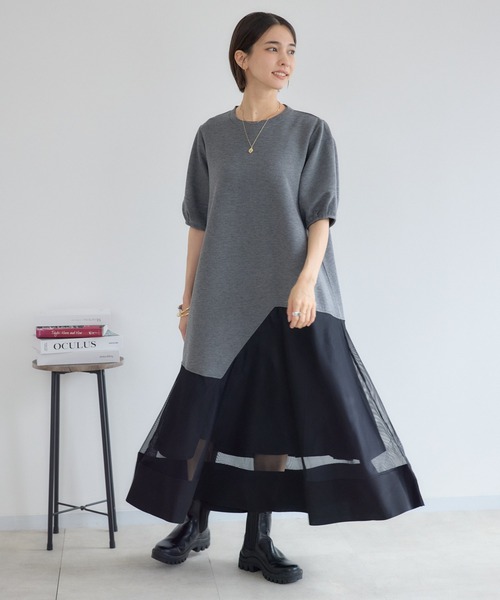 KATHARINE ROSS(キャサリンロス)の「【PILLINI/ピリーニ】パウンドメッシュワンピース(ワンピース・レディース・グレー/ブラック・FREE)」の15枚目の写真