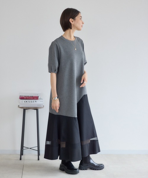 KATHARINE ROSS(キャサリンロス)の「【PILLINI/ピリーニ】パウンドメッシュワンピース(ワンピース・レディース・グレー/ブラック・FREE)」の12枚目の写真