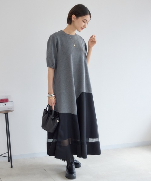 KATHARINE ROSS(キャサリンロス)の「【PILLINI/ピリーニ】パウンドメッシュワンピース(ワンピース・レディース・グレー/ブラック・FREE)」の20枚目の写真
