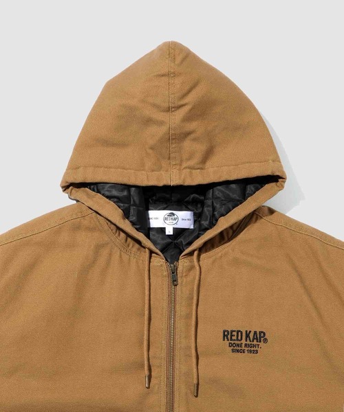 RED KAP(レッドキャップ)の「【REDKAP/ レッドキャップ】コットンダック キャンバスフードジャケット メンズ(その他アウター・メンズ・ブラック/カーキ/ベージュ・XL/L/M)」の6枚目の写真