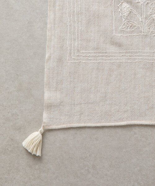 BEARDSLEY(ビアズリー)の「《CITRUS》刺繍タッセルストール(ストール/ショール・レディース・ベージュ/グレー・FREE)」の21枚目の写真