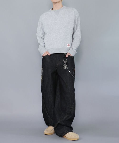 SPINNS(スピンズ)の「短丈スウェット/ワンポイントハート/無地/リアルツリー/ショート丈(スウェット・メンズ・ネイビー/杢グレー/グレー系その他/リアルツリーカモ・ONESIZE)」の20枚目の写真