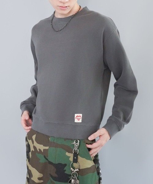 SPINNS(スピンズ)の「短丈スウェット/ワンポイントハート/無地/リアルツリー/ショート丈(スウェット・メンズ・ネイビー/杢グレー/グレー系その他/リアルツリーカモ・ONESIZE)」の12枚目の写真