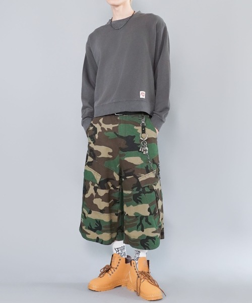 SPINNS(スピンズ)の「短丈スウェット/ワンポイントハート/無地/リアルツリー/ショート丈(スウェット・メンズ・ネイビー/杢グレー/グレー系その他/リアルツリーカモ・ONESIZE)」の18枚目の写真