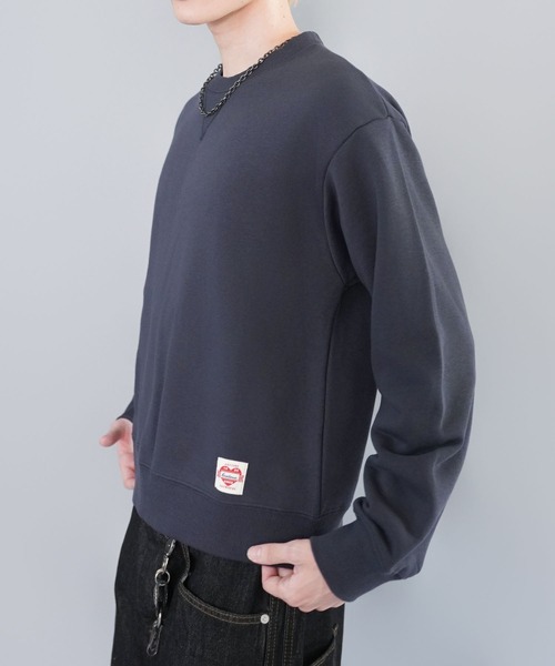 SPINNS(スピンズ)の「短丈スウェット/ワンポイントハート/無地/リアルツリー/ショート丈(スウェット・メンズ・ネイビー/杢グレー/グレー系その他/リアルツリーカモ・ONESIZE)」の9枚目の写真