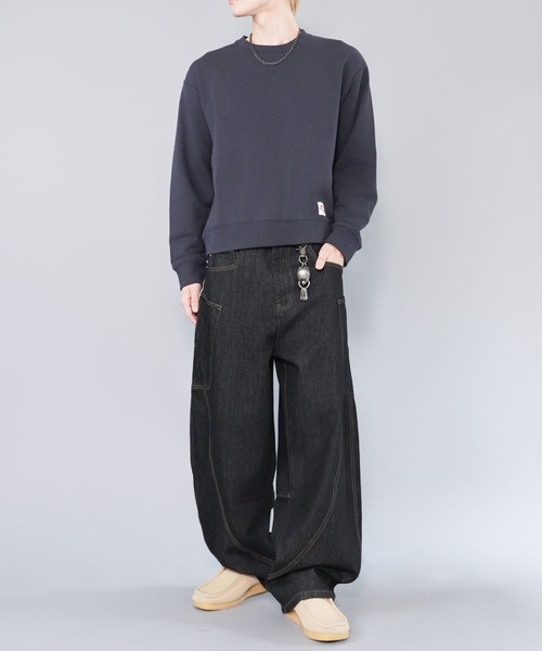 SPINNS(スピンズ)の「短丈スウェット/ワンポイントハート/無地/リアルツリー/ショート丈(スウェット・メンズ・ネイビー/杢グレー/グレー系その他/リアルツリーカモ・ONESIZE)」の16枚目の写真