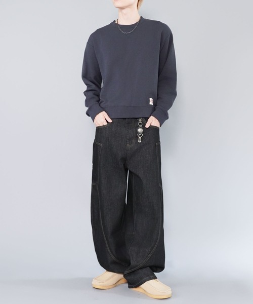 SPINNS(スピンズ)の「短丈スウェット/ワンポイントハート/無地/リアルツリー/ショート丈(スウェット・メンズ・ネイビー/杢グレー/グレー系その他/リアルツリーカモ・ONESIZE)」の15枚目の写真