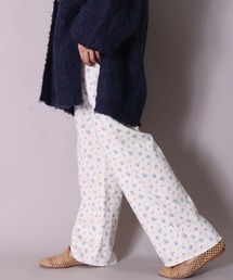 JEMORGAN（ジェーイーモーガン）の「(LK)【JEMORGAN】小花柄 ガーゼ裏毛 パンツ（スウェットパンツ）」