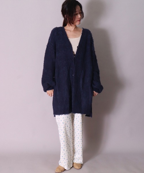 JEMORGAN(ジェーイーモーガン)の「(LK)【JEMORGAN】小花柄 ガーゼ裏毛 パンツ(スウェットパンツ・レディース・パープル系1/ブルー系1/ブルー系2/パープル系2/ライラック系1・FREE)」の6枚目の写真