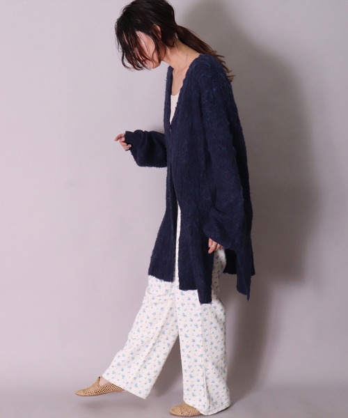 JEMORGAN(ジェーイーモーガン)の「(LK)【JEMORGAN】小花柄 ガーゼ裏毛 パンツ(スウェットパンツ・レディース・パープル系1/ブルー系1/ブルー系2/パープル系2/ライラック系1・FREE)」の7枚目の写真