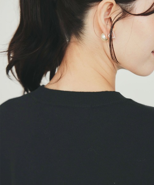 PICCIN PERLA（ピッチンペルラ）の「裾フリルニット（ニット/セーター・レディース・オフホワイト/ブラック/ブラック系その他・M）」の10枚目の写真