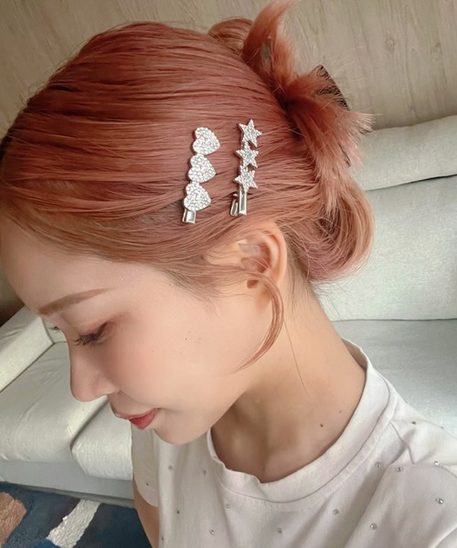 Feliz（フェリス）の「スター/ハートヘアピン（ヘアピン・レディース・シルバー系その他/シルバー系その他2・FREE）」の3枚目の写真
