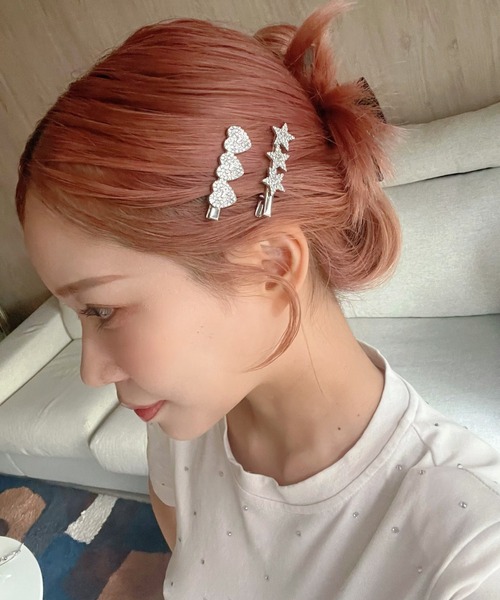 Feliz（フェリス）の「スター/ハートヘアピン（ヘアピン・レディース・シルバー系その他/シルバー系その他2・FREE）」の7枚目の写真