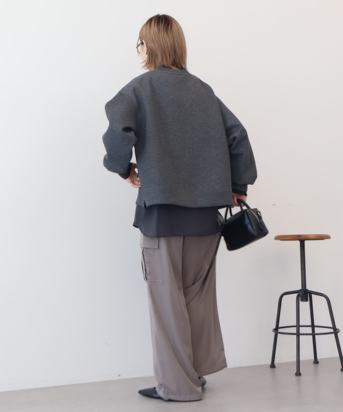 OBSIDIAN VELOURSセットアップ サイズ上XL 下 L 美品！ セール】【WEB限定】サイドスリットポンチプルオーバー（スウェット