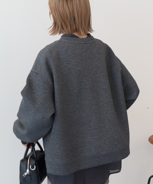 AMERICAN HOLIC（アメリカンホリック）の「【WEB限定】サイドスリットポンチプルオーバー（スウェット・レディース・ホワイト系その他/杢グレー/グレー系その他2/ブラック/ダークグリーン・M/L）」の21枚目の写真