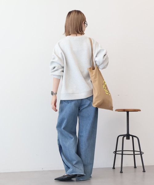 AMERICAN HOLIC（アメリカンホリック）の「【WEB限定】サイドスリットポンチプルオーバー（スウェット・レディース・ホワイト系その他/杢グレー/グレー系その他2/ブラック/ダークグリーン・M/L）」の11枚目の写真