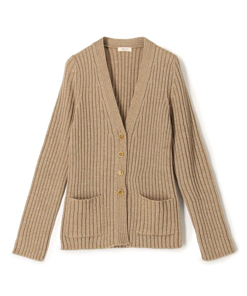 ウールリブ Vネックカーディガン（カーディガン/ボレロ）｜DES PRES