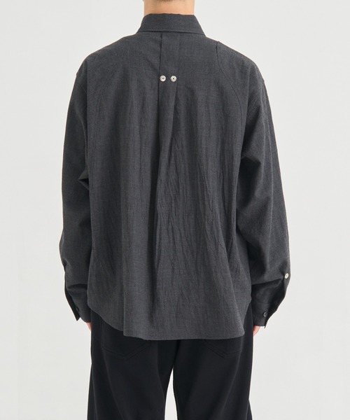 CONZ(コンズ)の「COMPACT FIT WOOL PANEL SHIRT(シャツ/ブラウス・メンズ・ダークグレー/チェック/ブラック・1/2/3)」の22枚目の写真