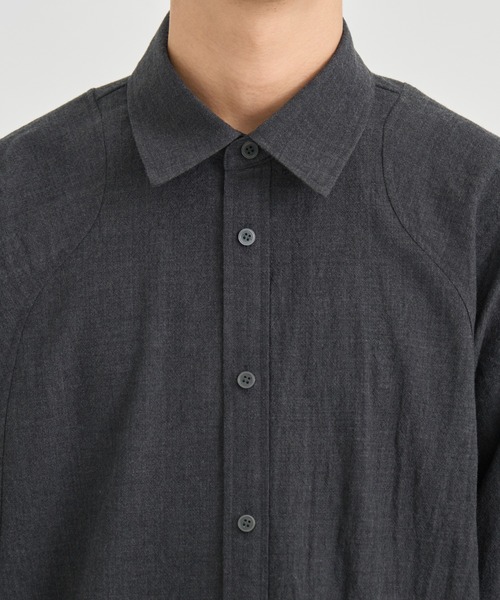 CONZ(コンズ)の「COMPACT FIT WOOL PANEL SHIRT(シャツ/ブラウス・メンズ・ダークグレー/チェック/ブラック・1/2/3)」の21枚目の写真